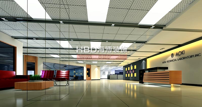 南方包裝集團辦公室裝修大廳接待 南方包裝集團辦公室裝修大廳接待