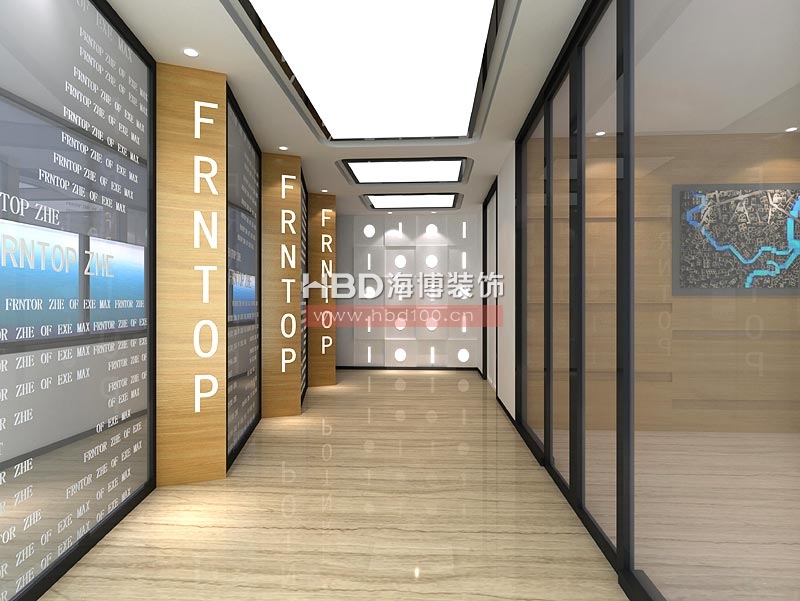 凡拓數(shù)碼科技辦公室裝修設(shè)計 電梯通道設(shè)計