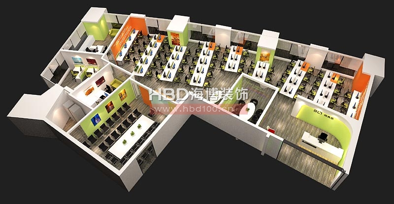 辦公室裝修鳥瞰圖 辦公室裝修鳥瞰圖