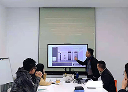 廣州裝修設(shè)計公司海博裝飾方案布局交流會